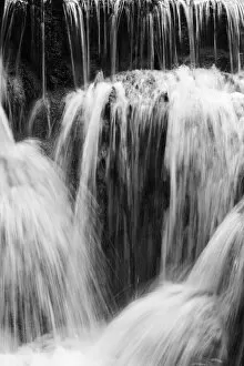 Images Dated 20th April 2018: Full frame close-up of a cascade at the Tat Kuang Si Waterfalls near Luang Prabang in