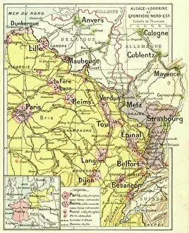 France Alsace-Lorraine map 1887