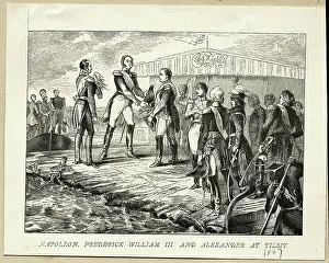 Alexander I Prints: France And Russia Sign Treaty On Raft