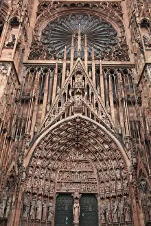 Carving Craft Activity Prints: France, Strasbourg, Cathedral