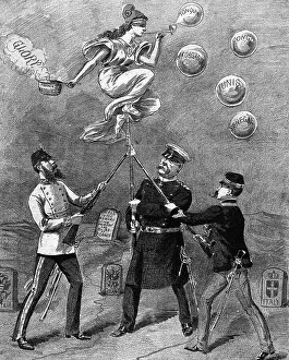 Alliance Prints: France as Victim of Triple Alliance