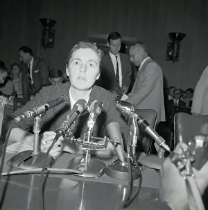 Thalidomide Prints: Frances Kelsey Behind Microphones