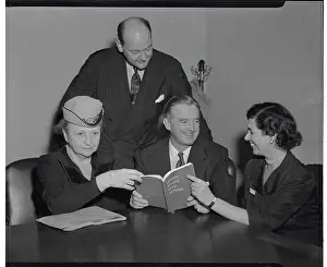 Wadsworth Prints: Frances Perkins Discussing Civil Defense Plans