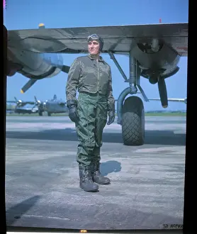 Francis Bodde Wearing Heated Flying Suit