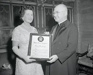 Francis Cardinal Spellman Awarding Rose Kennedy