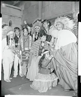 Francis Cardinal Spellman Meeting with Indians