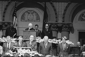 John P Prints: Francis Cardinal Spellman Speaking at a Convention