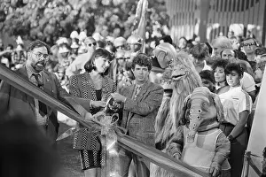 Ribbon Prints: Francis Coppola, Anjelica Huston and George Lucas Cutting Ribbon