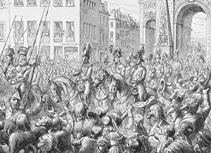 Indifference Prints: Francis II with Frederick Wilhelm and Alexander I Galloping Threw Town