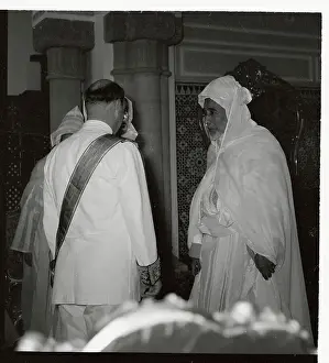 Francis LaCoste Speaking to King Mohammed V