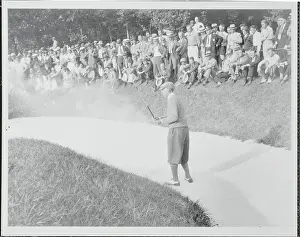 Defeat Prints: Francis Ouimet Gazing at His Unfortunate Golf Play