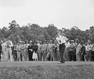 Baltimore Prints: Francis Ouimet in Golfing Action
