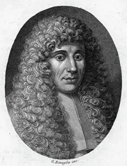 Naturalist Prints: Francisco Redi, Headshot; Physician, Poet