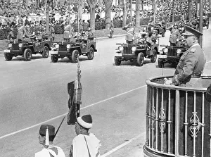 Madrid Prints: Franco Reviewing Parade