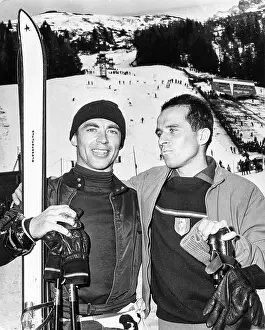 Olympia Prints: Francois Bonlieu and Karl Schranz at 1964 Winter Olympics