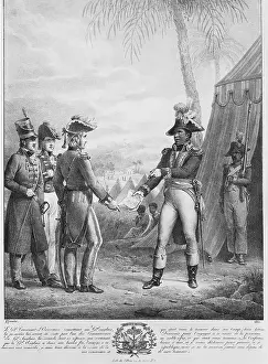 Haiti Prints: Francois Dominique Toussaint Louverture Meeting with Generals