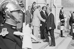 Versailles Prints: Francois Mitterrand with Helmut Schmidt