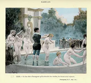 Francois Rabelais's Gargantua and Pantagruel, Fountain of Youth, Women rejuvenate to their youth