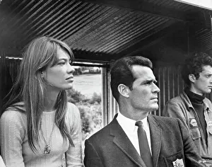 Francoise Hardy And James Garner In Grand Prix