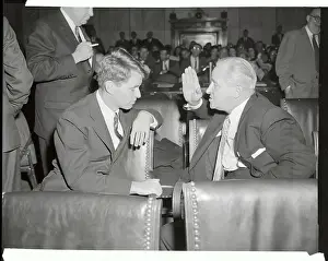 Frank Brewster Speaking with Robert Kennedy