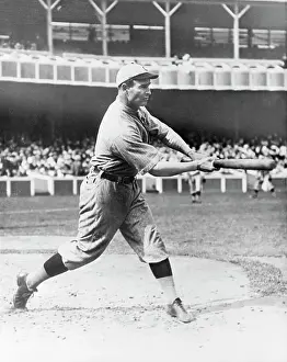 Frank Chance Swinging Baseball Bat