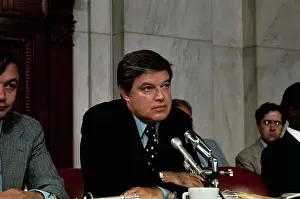 Frank Church at Microphones