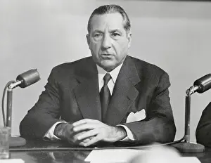 Frank Costello Sitting at His Desk