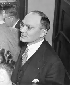 Courtroom Prints: Frank J. Wilson at Hauptmann Trial