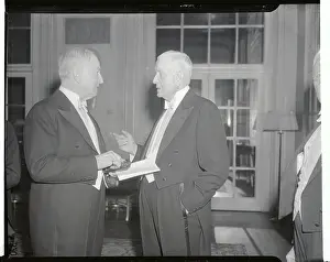 Thomas J Prints: Frank Lovejoy and Thomas Watson Talking Together