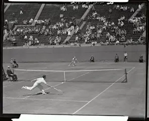 Frank Parker and John Van Ryn Playing Tennis