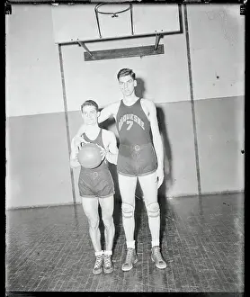 Prints of (Original Caption). Duquesne Cage team practices for L.I.U Hoops Through Time: A Visual Journey of Basketball History: Frank Serany and Ed Kweller