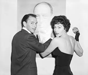 Frank Sinatra and Ava Gardner at Political Rally