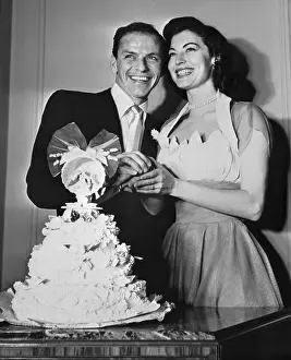 Frank Sinatra and Ava Gardner at Wedding