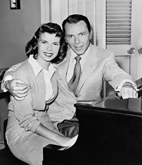 Frank Sinatra with Daughter Nancy at Piano