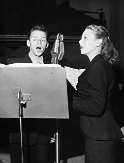 Audio Recording Prints: Frank Sinatra And Dinah Shore