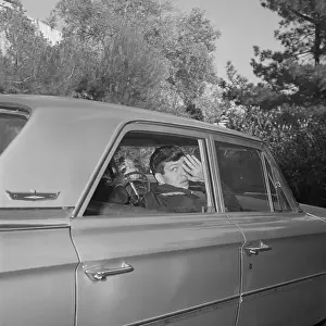 Frank Sinatra Jr. Riding in Car