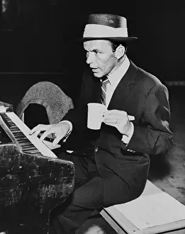 Frank Sinatra Playing Piano