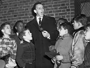Chorus Prints: Frank Sinatra Singing With Young Boys