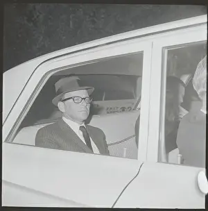 Frank Sinatra Sitting in Car