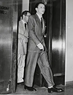 Frank Sinatra Walking from Court Proceedings