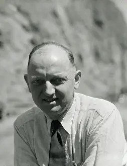 Prints of (Original Caption). F.T.Crowe, general superintendent of Construction for Six Companies, Inc. at Hoover Dam A Timeless Collection of Hoover Dam Photography: Frank T. Crowe
