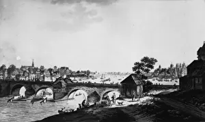 Prints of The free imperial city of Frankfurt-Am-Main, situated on the River Main in west central Germany. Original Artwork: By Mechel after C G Schutz. (Photo by Hulton Archive/Getty Images) Heritage Images Prints: Frankfurt