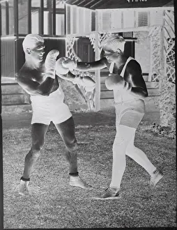 Practice Prints: Frankie Burns Sparring with Colleague