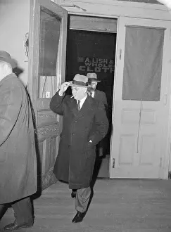 Frankie Carbo Entering Police Station