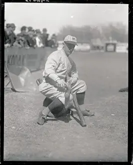 San Antonio Prints: Frankie Frisch Preparing His Bats