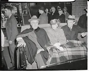 Basil Oconnor Prints: Franklin D. Roosevelt En Route to Meeting on Pearl Harbor