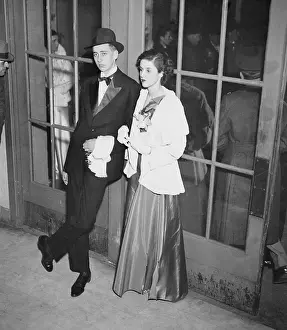 Franklin D. Roosevelt Jr. and Barbara Cushing Posing in Formal Attire