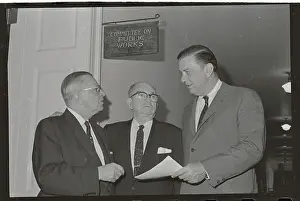 Franklin D. Roosevelt, Jr. Clifford Davis and Charles Buckley Speaking Before Meeting