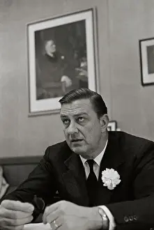 Franklin D. Roosevelt Jr. Sitting in His Jaguar Office