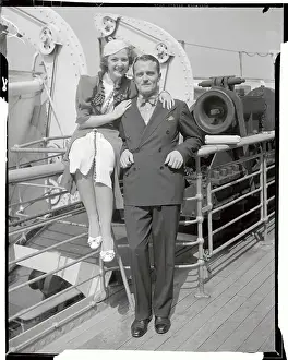 Franklin D. Roosevelt Jr. and Wife on Ship